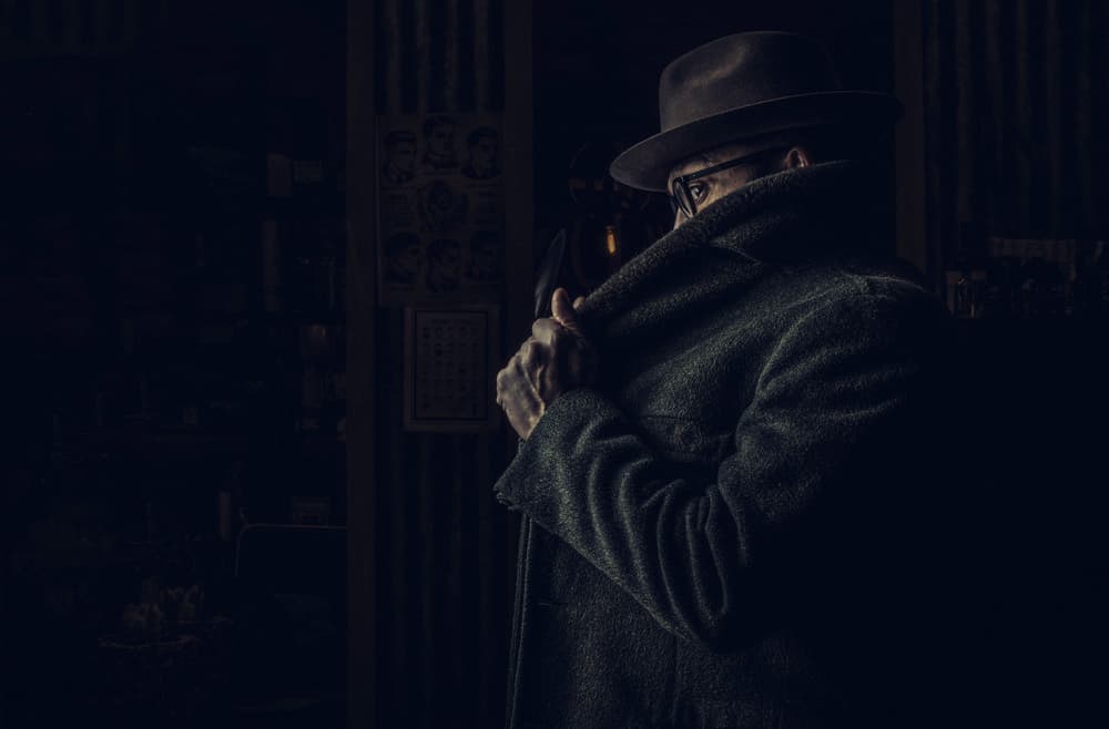 Mysterious Man in Fedora by gNo — canvas wall art