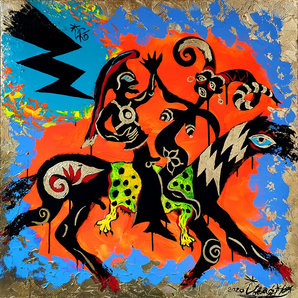 Mythical Rider Journey by Kanat Ibragimov — canvas wall art