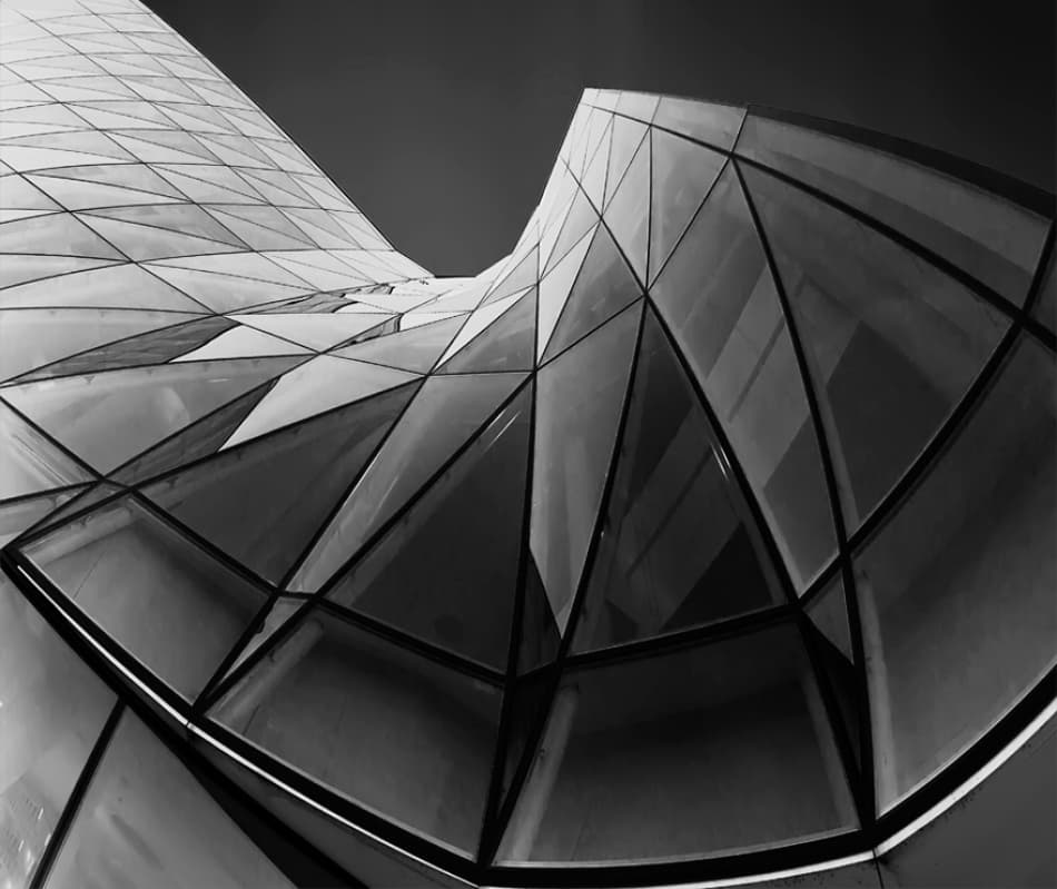 Geometric Building Curves by Semir Catovic — canvas wall art