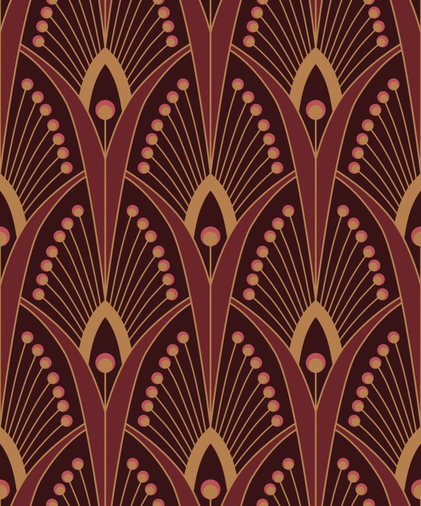 Art Deco Fan Pattern by Alexandra Weise — canvas wall art