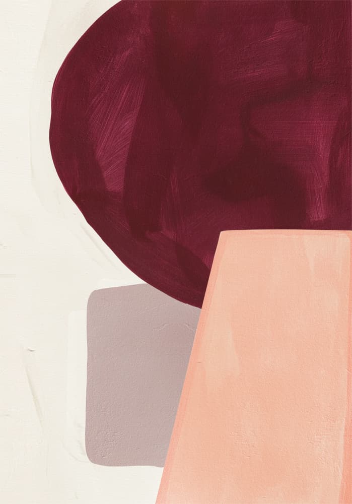 Soft Abstract Shapes by Alma — canvas wall art
