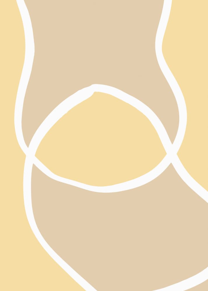 Soft Abstract Curves by Old Artists Studio — canvas wall art