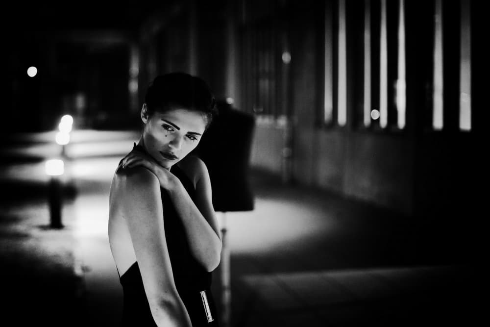 Noir City Woman by Michael M. — canvas wall art
