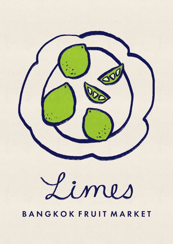 Bangkok Limes by Dirkie Nell — canvas wall art