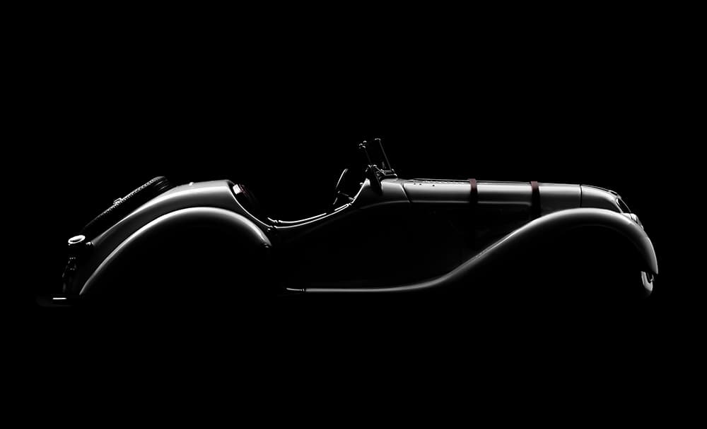 Classic Car Silhouette by Alvaro Perez — canvas wall art