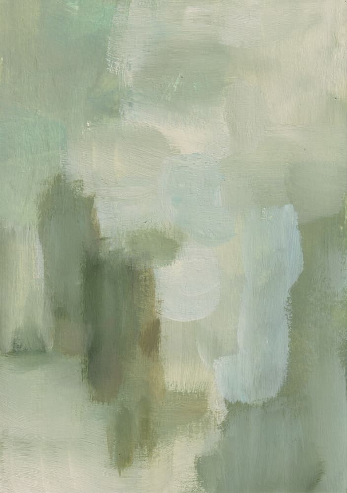 Serene Green Abstract by Soniya Vijayakumar — canvas wall art