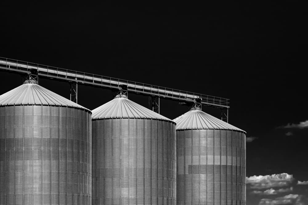 Industrial Silos by Markus Auerbach — canvas wall art