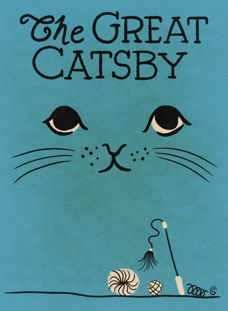 The Great Catsby by Carrie Cantwell — canvas wall art