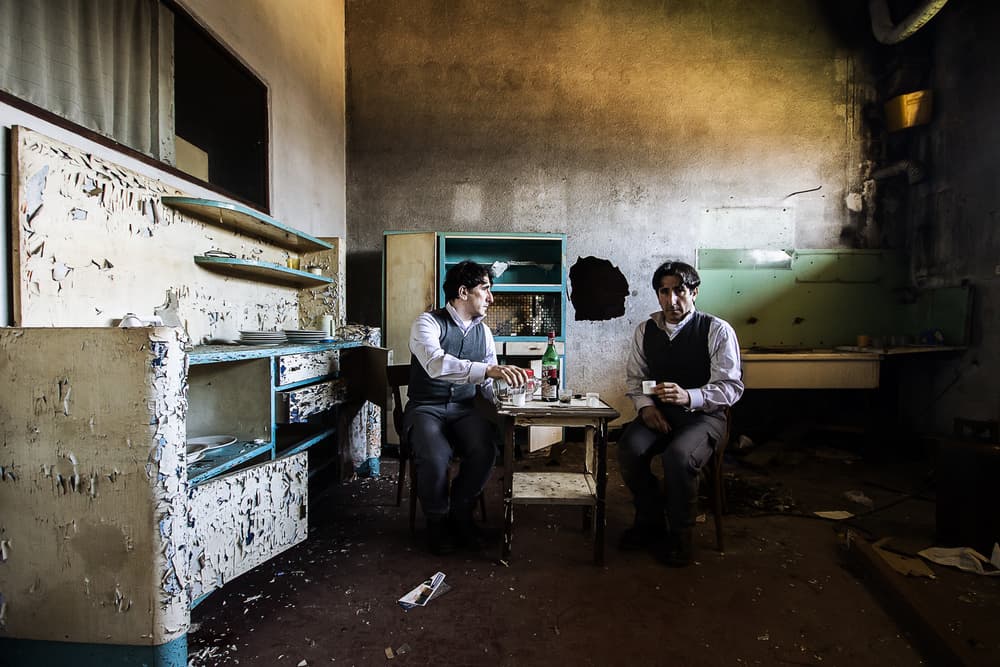 Forgotten Room Conversation by Daraio Domenico — canvas wall art