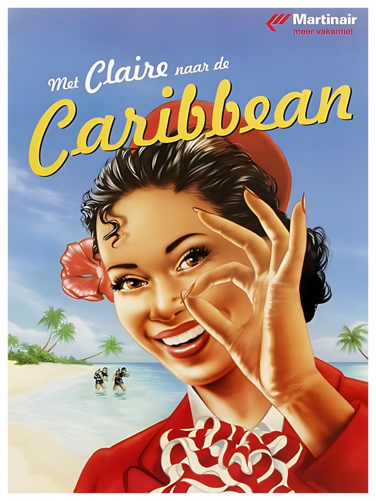 Vintage Caribbean Smile by Chad Hyde — canvas wall art