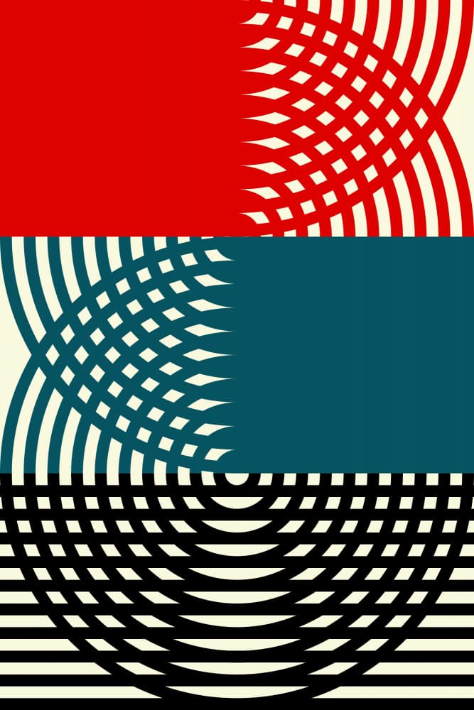 Modern Geometric Grid by Petr Strnad — canvas wall art