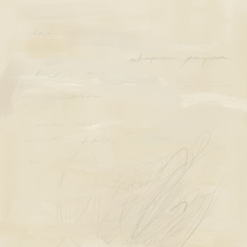 Faded Abstract Writing by James Zamora — canvas wall art