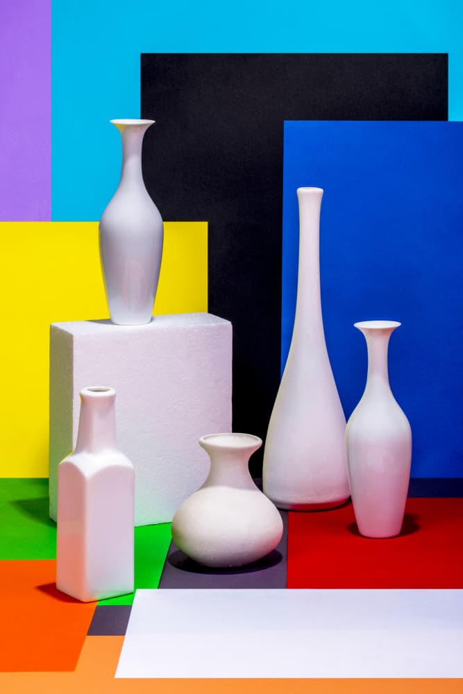 Vibrant Geometric Vases by Brig Barkow — canvas wall art