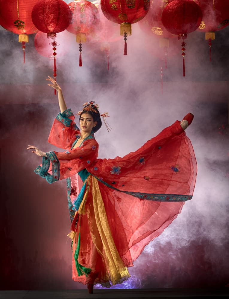 CNY Ballerina 3 by Angela Muliani Hartojo — canvas wall art