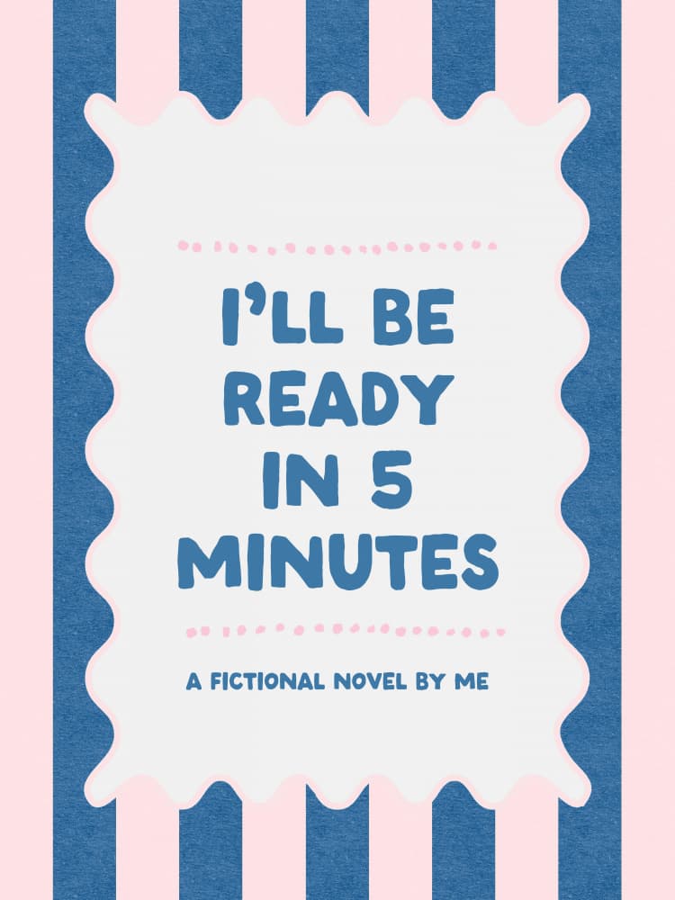 Ready In 5 Minutes - Pink by Jolly and Dash — canvas wall art
