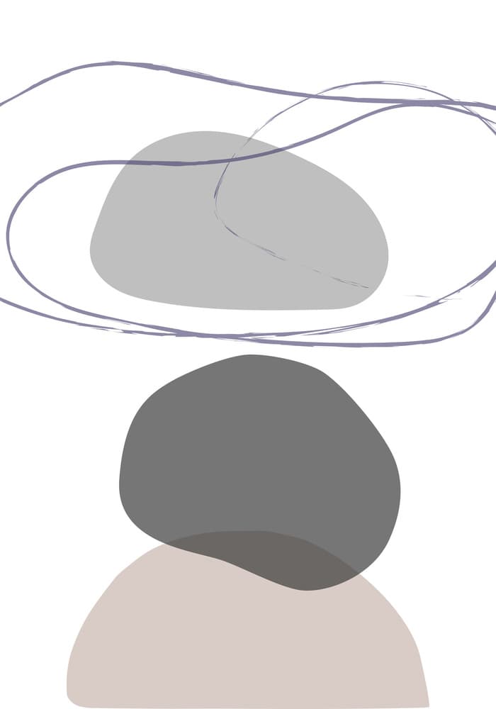 Serene Organic Shapes by Old Artists Studio — canvas wall art