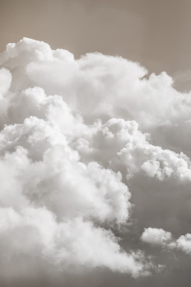 Sandy Clouds by Mareike Böhmer — canvas wall art