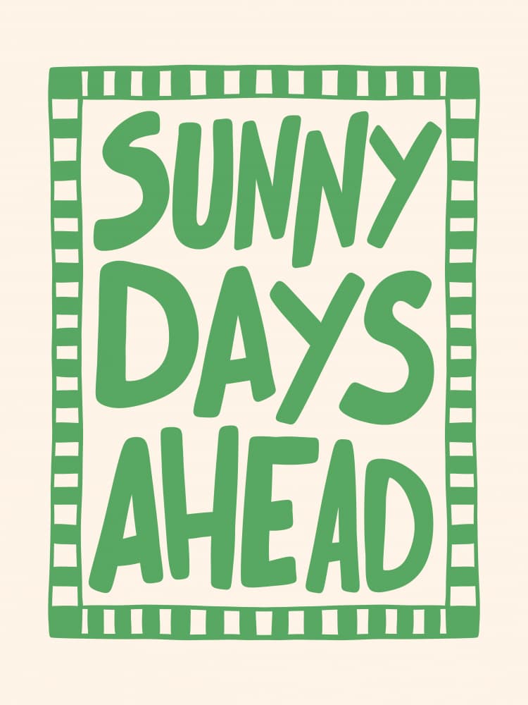 Sunny Days Ahead by Mathieu — canvas wall art