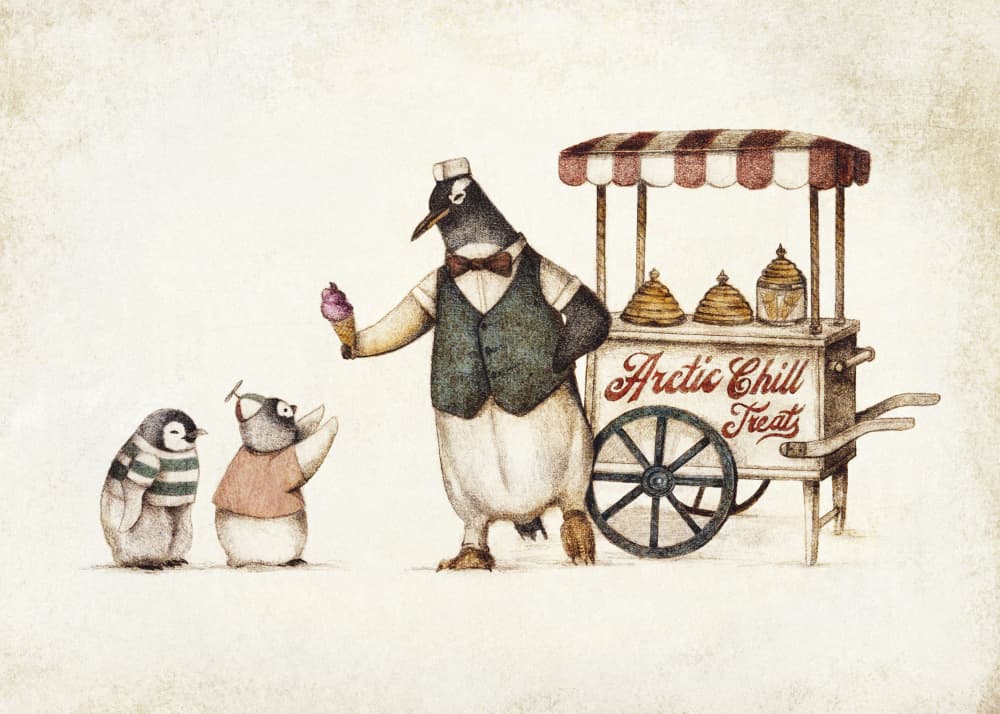 Arctic Chill Treats by Mike Koubou — canvas wall art