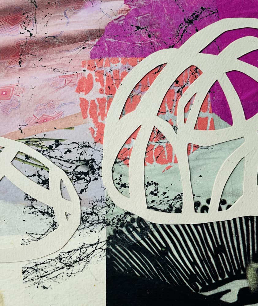 Vibrant Collage Layers by Cordula Kagemann — canvas wall art