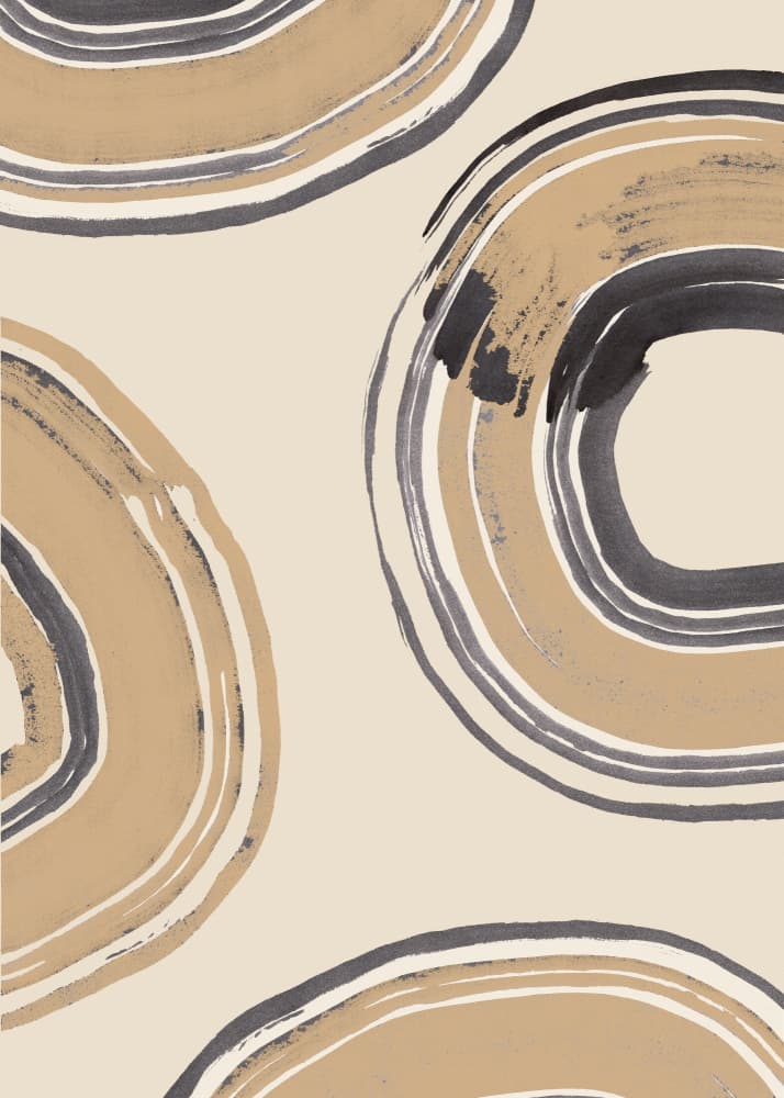Neutral Abstract Curves by Old Artists Studio — canvas wall art