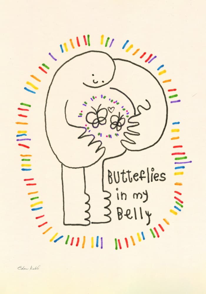 Butterflies by EDEN KALIF — canvas wall art