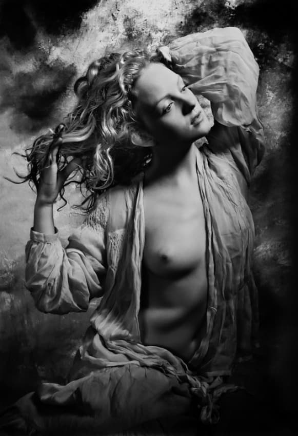 Ethereal Nude Portrait by Peter Turner — canvas wall art