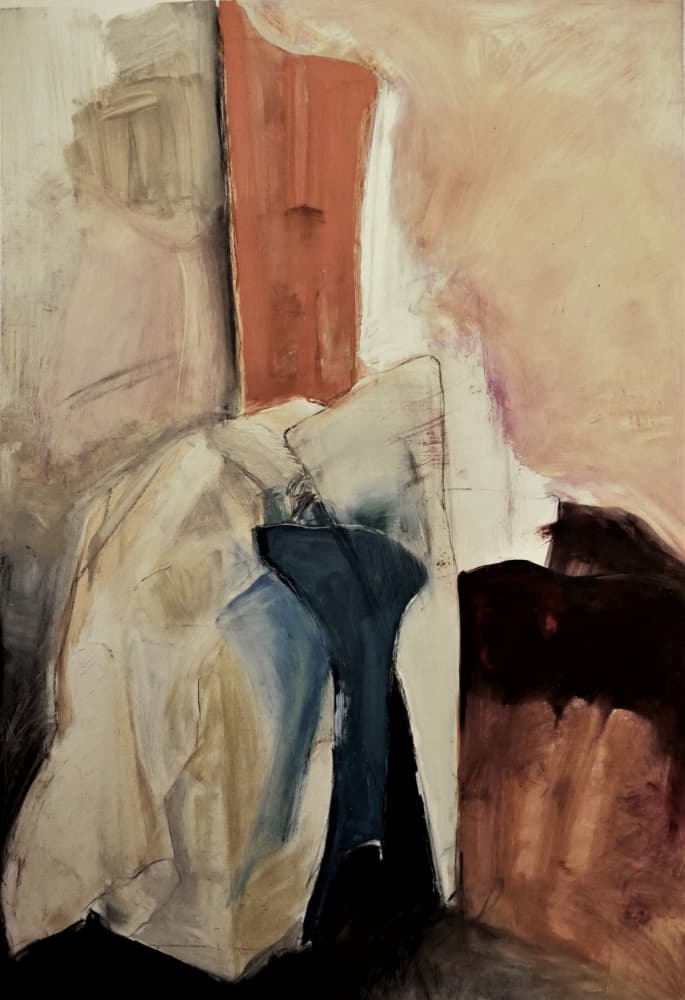 Muted Abstract Composition by Doris Schmitz — canvas wall art