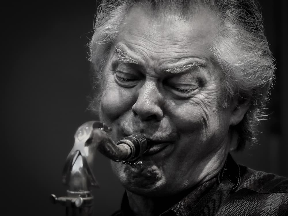 Soulful Jazz Musician by Dragoslav Nedici — canvas wall art