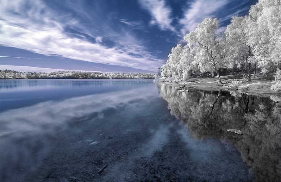 Dreamlike Lake Reflection by Istvan Lichner — canvas wall art