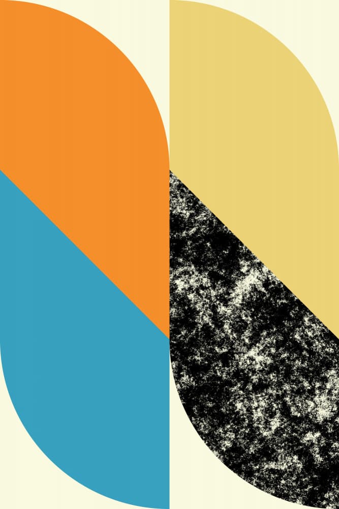 Colorful Geometric Balance by Petr Strnad — canvas wall art