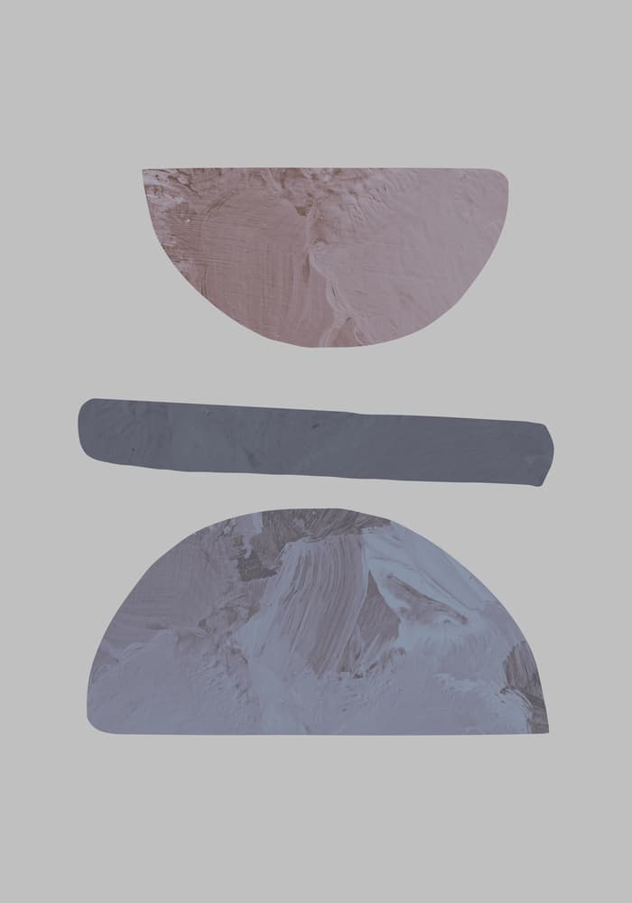 Muted Geometric Balance by Old Artists Studio — canvas wall art
