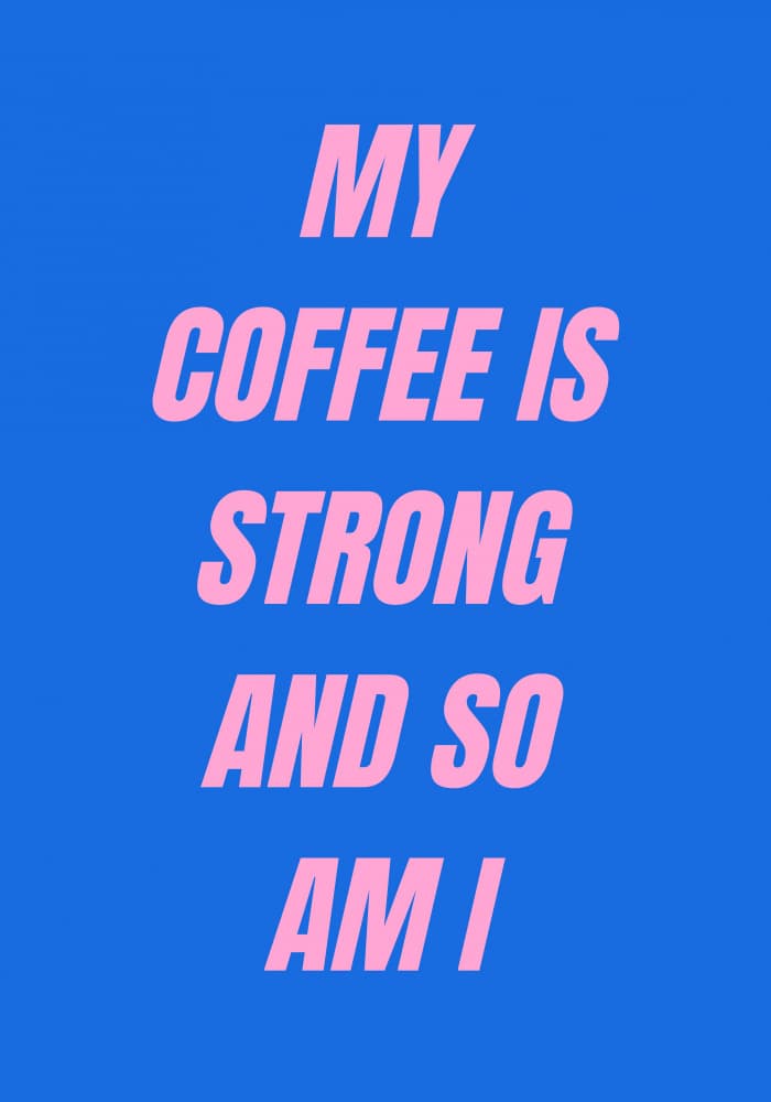 Strong Coffee by Athene Fritsch — canvas wall art