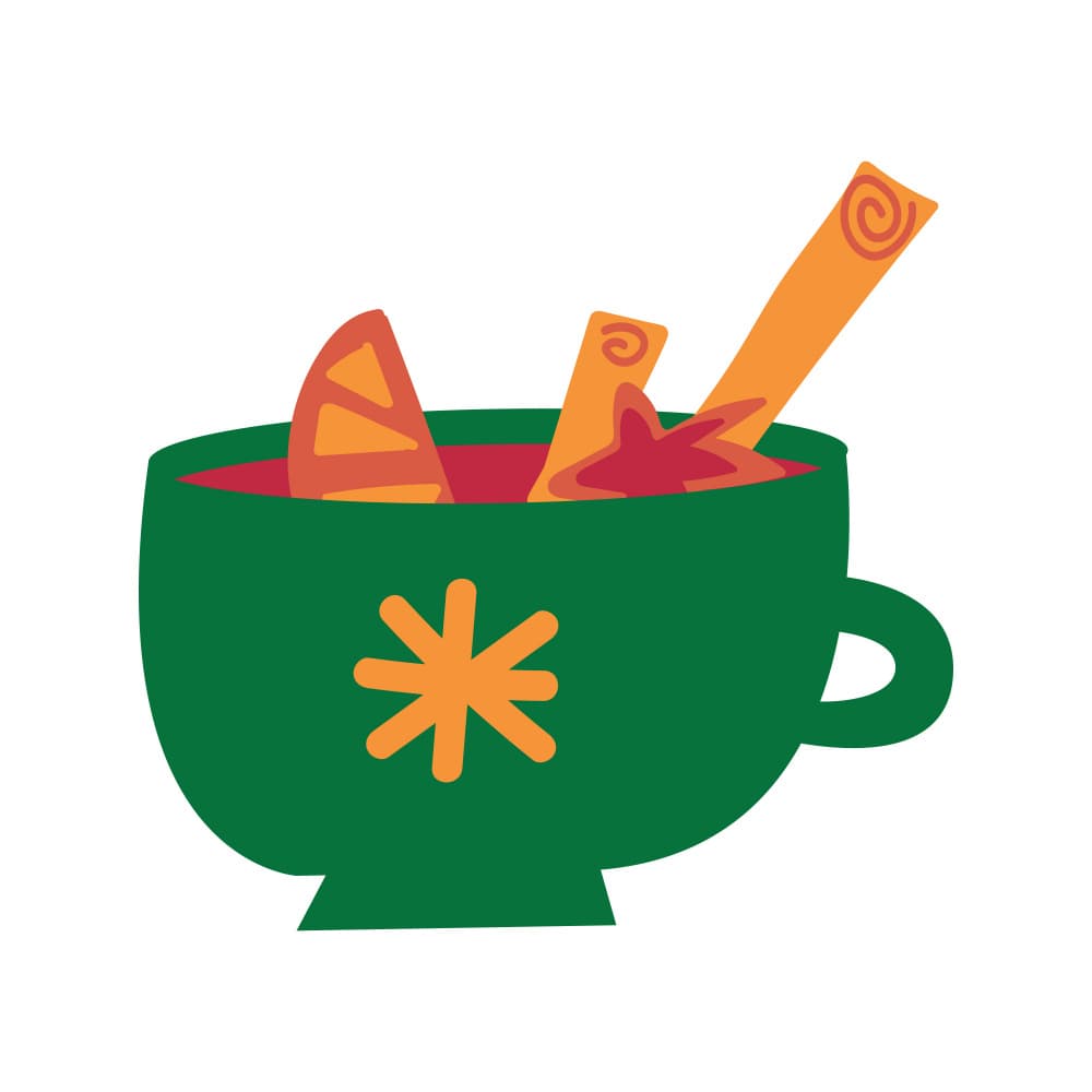 Holiday Mulled Wine by Marika Barsrsind — canvas wall art