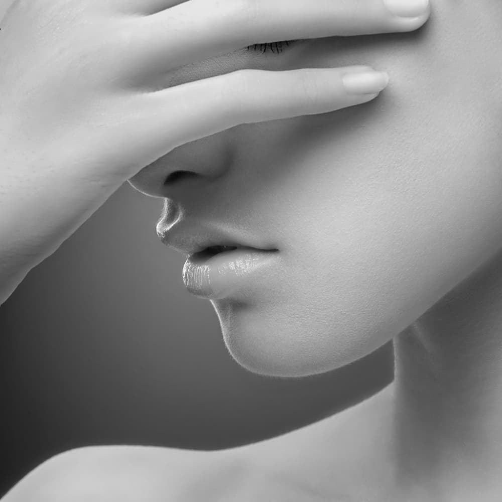 Elegant Mystery Profile by Widi Hardhanu — canvas wall art