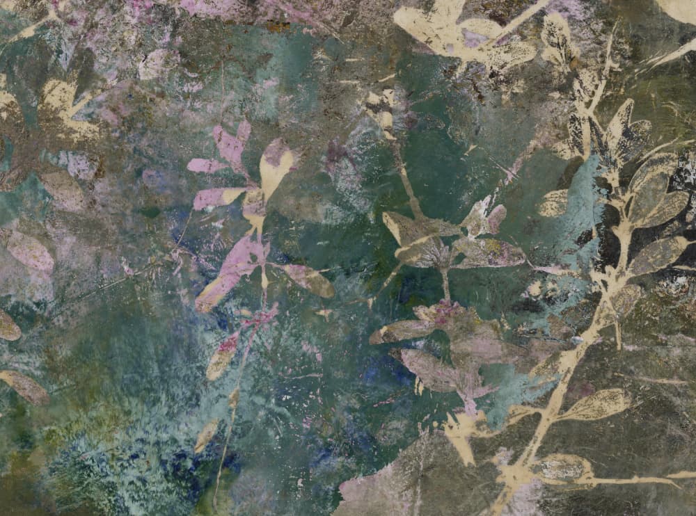 Botanical Grunge Leaves by Lena Ru — canvas wall art