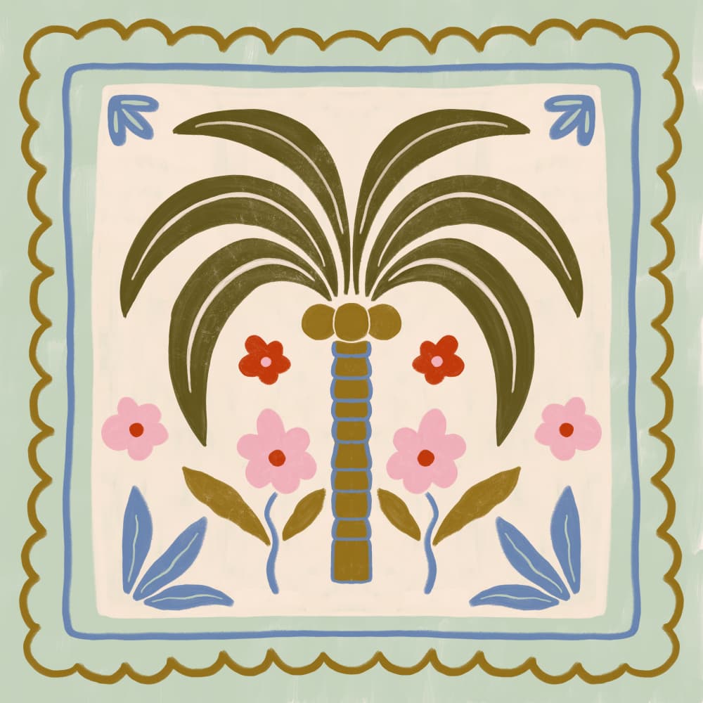 Tropical Palm Garden by Katarzyna Gąsiorowska — canvas wall art