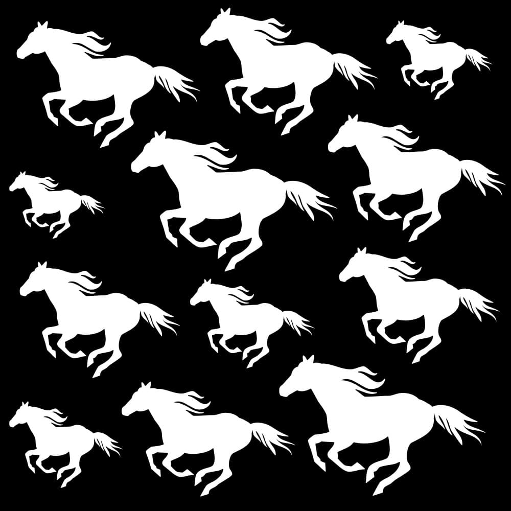 Galloping White Horses by Baobab Print store — canvas wall art