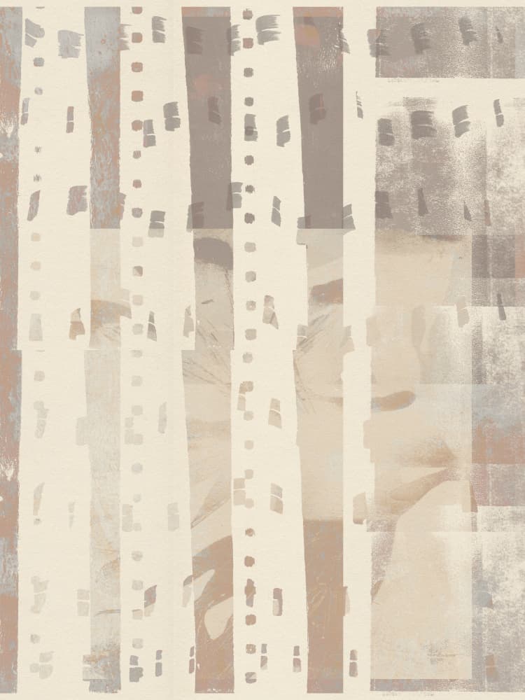 Muted Abstract Layers by Dina Dankers — canvas wall art