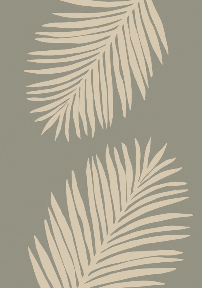 Minimalist Palm Leaves by Old Artists Studio — canvas wall art