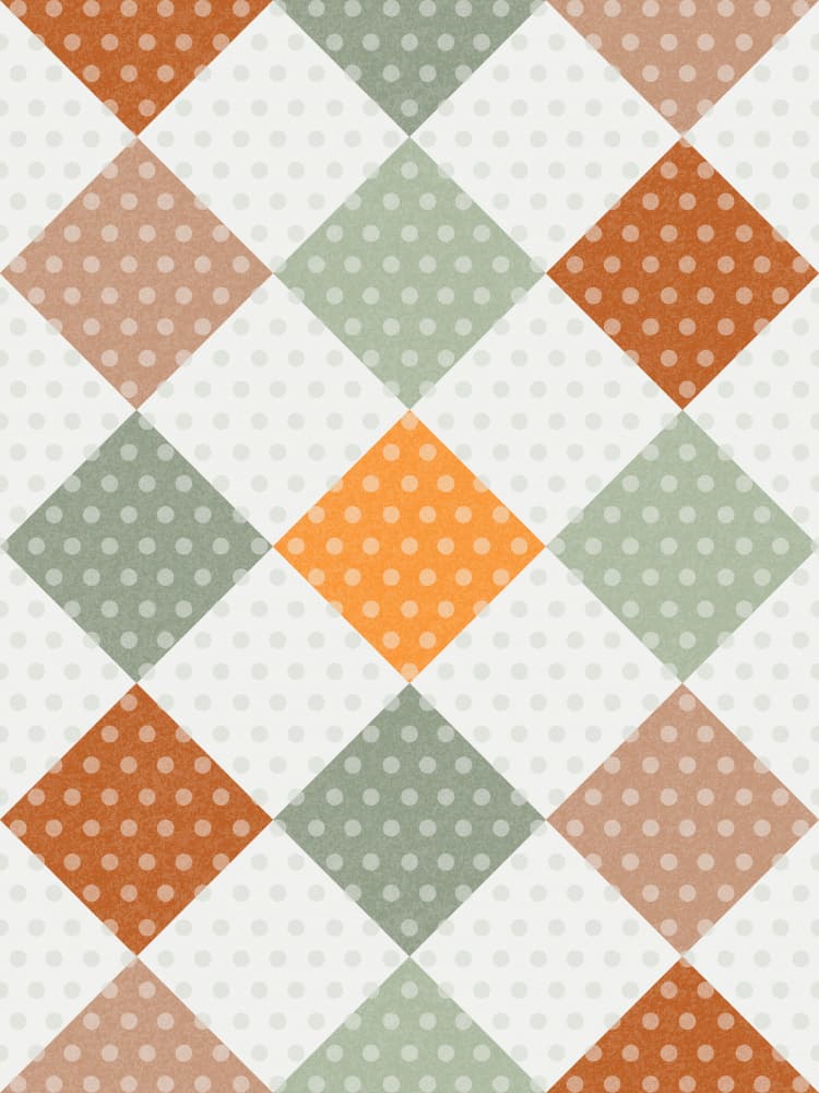 Soft Polka Dot Diamonds by Krisztina Jung — canvas wall art