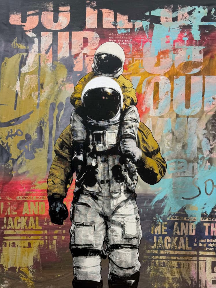 Urban Astronaut Adventures by Микола Курилюк — canvas wall art