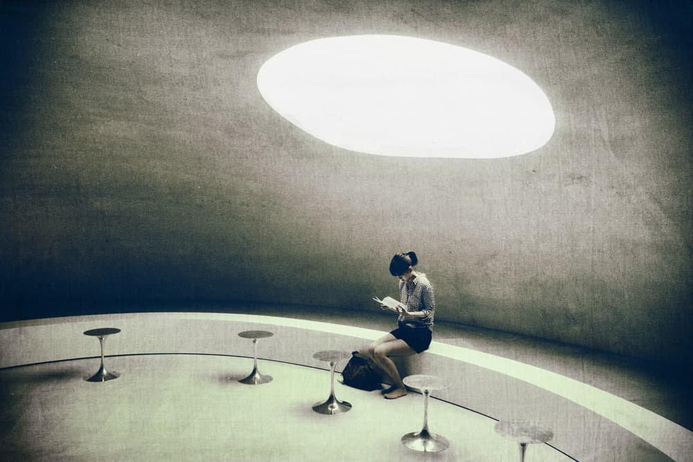 Quiet Reading Space by Koji Sugimoto — canvas wall art