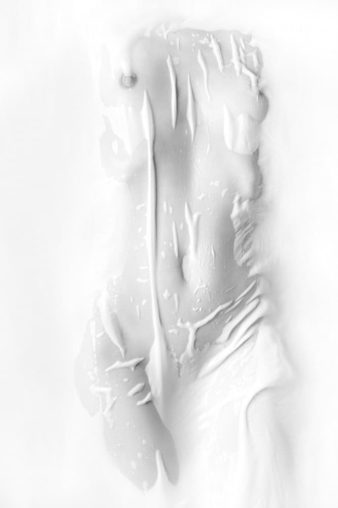 Flowing White Form by Boris Belokonov — canvas wall art