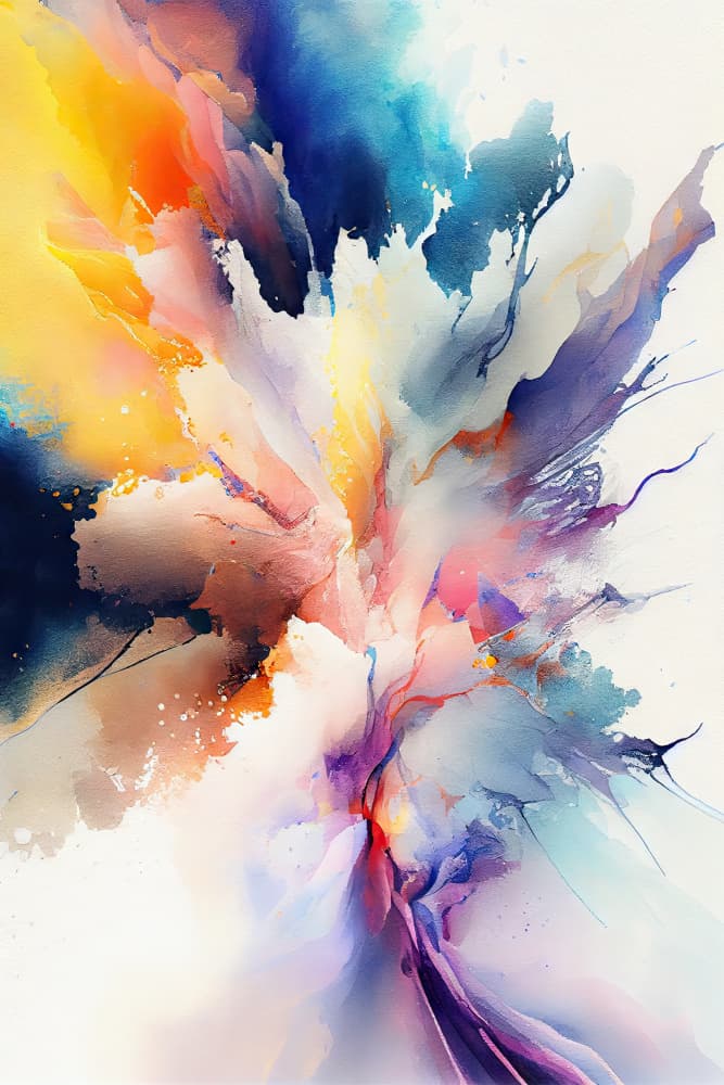 Vibrant Color Explosion by Mauro — canvas wall art