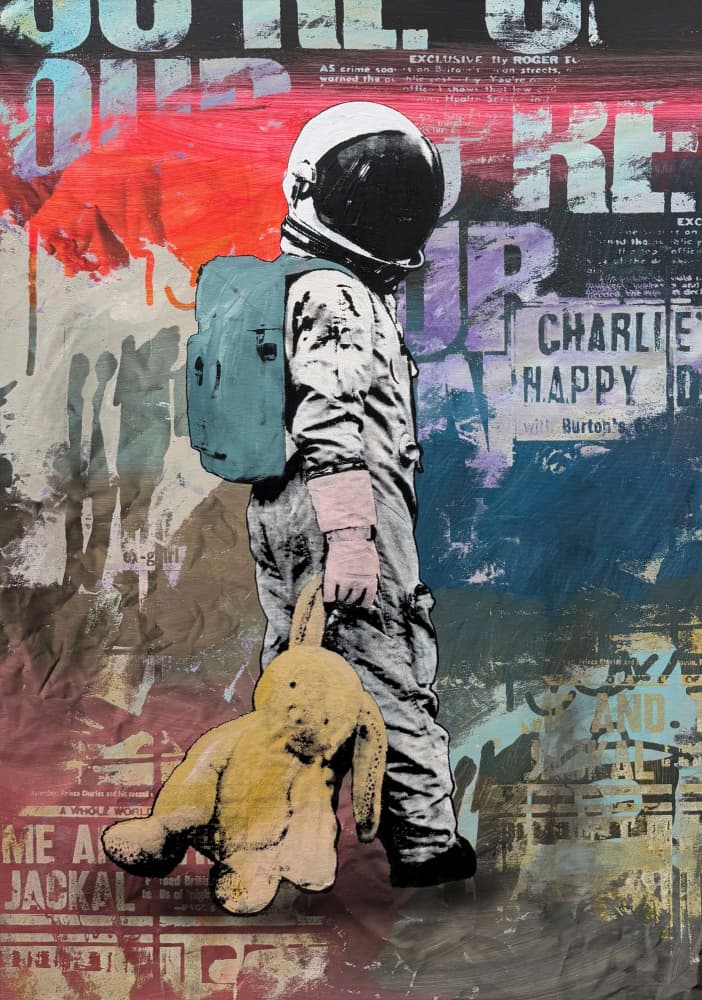 Little Astronaut's Dream by Микола Курилюк — canvas wall art