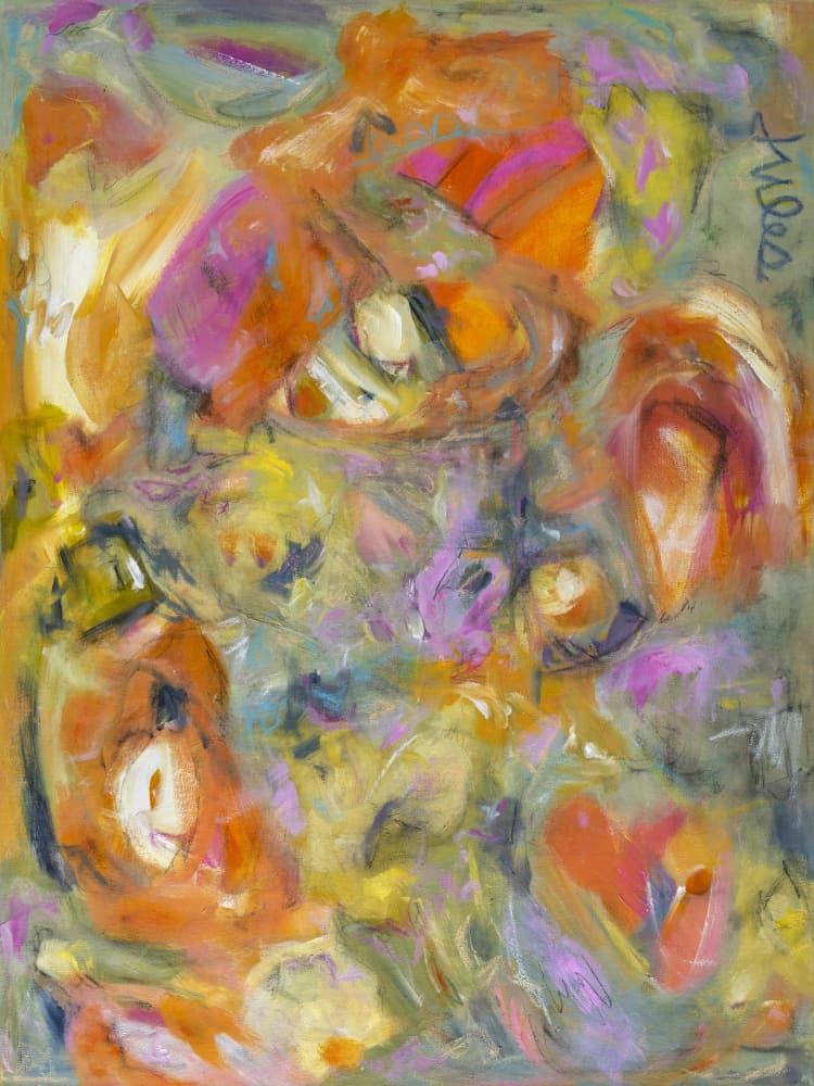 Vibrant Abstract Flow by Jules Gissler — canvas wall art