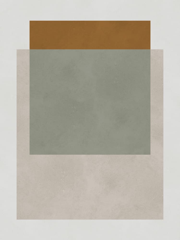 Earthy Color Block Layers by Vitor Costa — canvas wall art