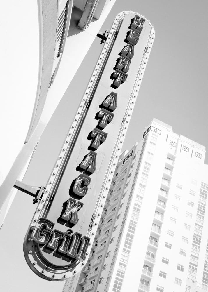 Retro Urban Grill Sign by Old Artists Studio III — canvas wall art