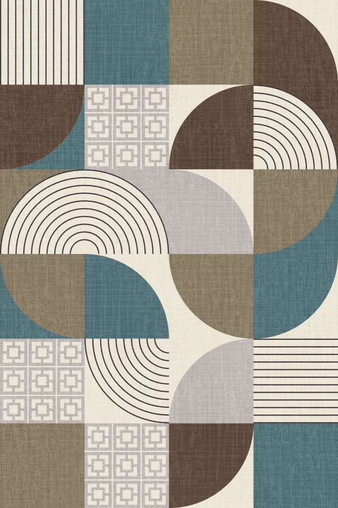 Mid-Century Geometric Pattern by Alexandra Weise — canvas wall art